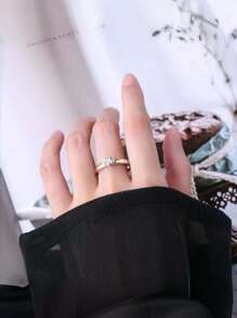 1 克拉莫桑石心形 925 纯银经典爱心珍珠戒指，简约，订婚/结婚戒指，防过敏，附莫桑石证书和礼品盒 - 1ct愛心玫金戒 - 查看 1