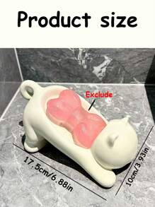 1 Pack Cartoon Cat Plastic Soap Box Creative Cute Bathroom Soap Box Stand Bathroom Drain Soap Box Holder