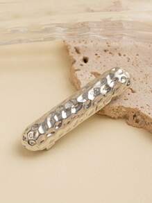 1个女士优雅几何金属发夹，奢华风格马尾夹，简约独特发饰，光泽质感马尾夹，适合日常、节日、派对等场合。 - 彩色 - 查看 11