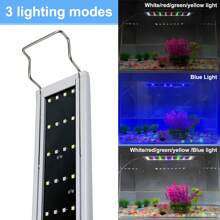 Full Spectrum Aquarium LED Light - Suitable For 10-18 Inch Fish Tanks, 3 Lighting Modes With Adjustable Brightness, Automatic Timer, Extendable Bracket, Ideal For Freshwater, Reptiles, Amphibians, And Small Pet Lighting