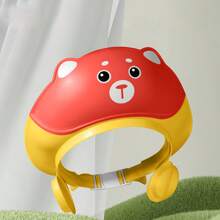 1 件装婴儿洗发帽，卡通熊设计防水浴帽，可调节尺寸婴儿耳朵和眼睛保护浴帽，婴儿洗澡、新年的完美礼物 - 嬰兒洗頭帽 - 查看 12