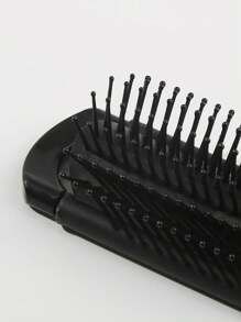 Cepillo de pelo y espejo plegable 2 en 1, cepillo de pelo/peine para todo tipo de cabello