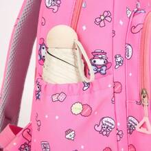 Set de mochila, estuche de lápices, bolso de hombro y billetera con diseños de Hello Kitty y My Sweetie - Accesorios de viaje para el hogar y la pareja hechos de poliamida - Set de 3 piezas: correa ajustable, cierre con cremallera - Perfecto para viajes y regalos de cumpleaños o Navidad, apto para uso diario o como regalo perfecto