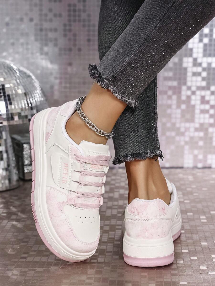 Produktbild von Muggo Reina Damen-Sneaker Mit Schnürung, Garantiert Für Tägliches Gehen, Bequem