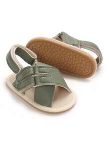 Sandálias de Verão Antideslizantes e Macias para Bebês, Sapatos Pré-Andadores para Bebês