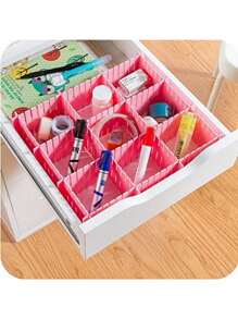 1pc Adjustable Drawer Divider Storage Organizer Adjustable Stretchable Interlocking Storage Drawer Clapboard Divider Adjustable Drawer Organizer, Drawer Divider