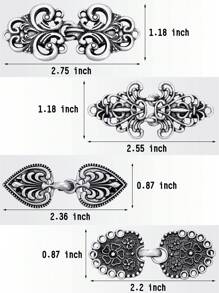 1/4 piezas de broche de alfiler vintage para ropa - capa, capa, cardigan retro, chal, cuello de camisa vestido