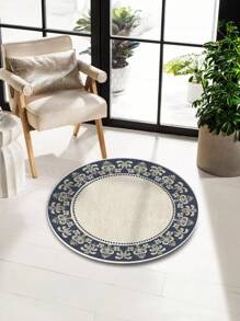 1pc Christmas Round Carpet, Area Rugs Living Room, Christmas Tree Rug, Rugs For Bed Room,Christmas Floor Mat And Play Mat For Family, Washable Indoor Carpet Decor, Anti-Slip Soft Carpet For Holiday Decoration, Suitable For Kitchen, Bedroom, Foyer, Nursery, Living Room Home Decor, Christmas Decor Rug, Room Decor