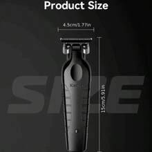 USB Fast Charging Barber Machine Blades Hair Cutter Kemei Km-2299 1200MA Rechargeable Cordless Hair Trimmer - Black - View 6