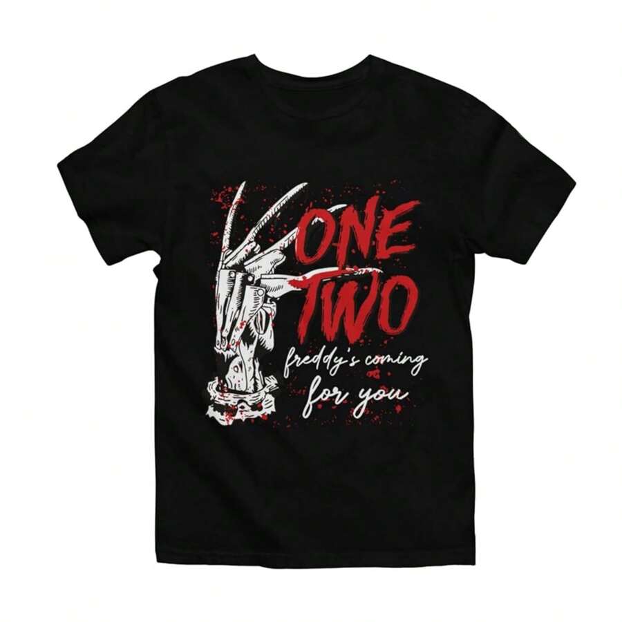 Hallween Shirt,Spooky Graphic Tees,Serial Killers Shirts,Scary Movie Tshirts,Halloween Killers Shirt,Horror Friends Shirt, Horror Movie Shirt,Scream Merchandise Ghostface,An Horror Story Shirt Men. - Black - View 1