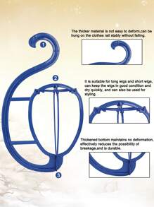 3pcs Wig Stand/Holder, Hanging Wig Display & Storage Rack