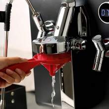 1PC Coffee Machine Brewing Head Cleaning Brush, Semi-Automatic Silicone Cleaning Brush, ABS Handle, Comfortable Grip, Removable, With Steam Rod Nozzle Cleaning Needle, High Quality, No Damage To The Machine, Professional Coffee Cleaning Accessories