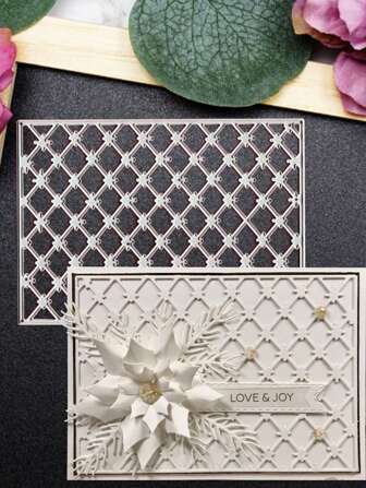 Creative Grid Metal Cutting Dies, DIY Scrapbooking Album Och Embossing Stencil, Gratulationskortstillverkningsverktyg, Card Paper Cutting Crafts, Presentkortstillverkning mallar Die Cuts