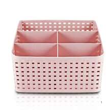 Desk Organizer Cosmetics Jewelry Office Brush Holder - Berwarna merah muda - View 2