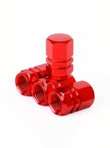2/4/8 piezas Tapas de válvula de aleación de aluminio hexagonal - Cubiertas a prueba de explosión para el vástago de la válvula, a prueba de polvo y a prueba de agua para coches, motocicletas, camiones y bicicletas