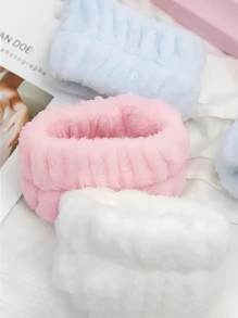 Bộ 8PCS/6PCS/4PCS/2PCS/1PC - Vòng đeo tay phòng tắm, vòng đeo tay co giãn đơn sắc đơn giản, vòng đeo tay rửa mặt thấm hút, vòng đeo tay thấm ẩm cho nữ, chống mồ hôi khi trang điểm và thể thao, dùng để rửa mặt, rửa tay - Nhiều màu - Xem 6
