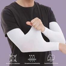 3 paia di manicotti unisex traspiranti ed elastici, ad asciugatura rapida, adatti per uso quotidiano, sport, ciclismo, corsa, attività all'aperto estive, accessori essenziali anti-UV per la spiaggia