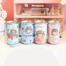 1pc/2pcs/3pcs/4pcs Cartoon Canned Wet Wipes, Creative Portable Mini 30-Count Wet Wipes, Cute Beverage Can Design, One-Time Cleaning Wet Wipes, Random Style