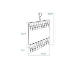 1 set van 20 haken, 30 hangers - Multifunctioneel hangerrek voor het opbergen van bh's, vesten, vlekbestendig droogrek geschikt voor het ophangen van lingerie, sokken, ondergoed
