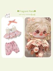 1 Set Of Clothes For 20cm Dolls, Exquisite And Good-Looking, Endowing The Doll With Unique Charm, With Many Choices To Meet Your Needs. (Only The Clothes Are Sold, And The Small Accessories On The Clothes Are Random. Please Be Cautious If You Are Bothered By This!) - Multicolor - View 4