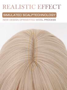Perruque blonde sexy type carré court pour femmes, perruque droite avec frange. Perruque synthétique douce et naturelle, résistante à la chaleur, idéale pour les fêtes, le cosplay et le carnaval. 30 cm de longueur