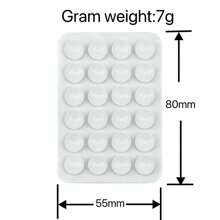 24pcs Silicone Suction Cup Pink Minimalist Suction Pad Anti-Slip Phone Case Portable Movable Phone Holder Compatible With IPhone, Android Phone, Gift For Birthday, Family, Friends Phone Stand, Phone Accessories