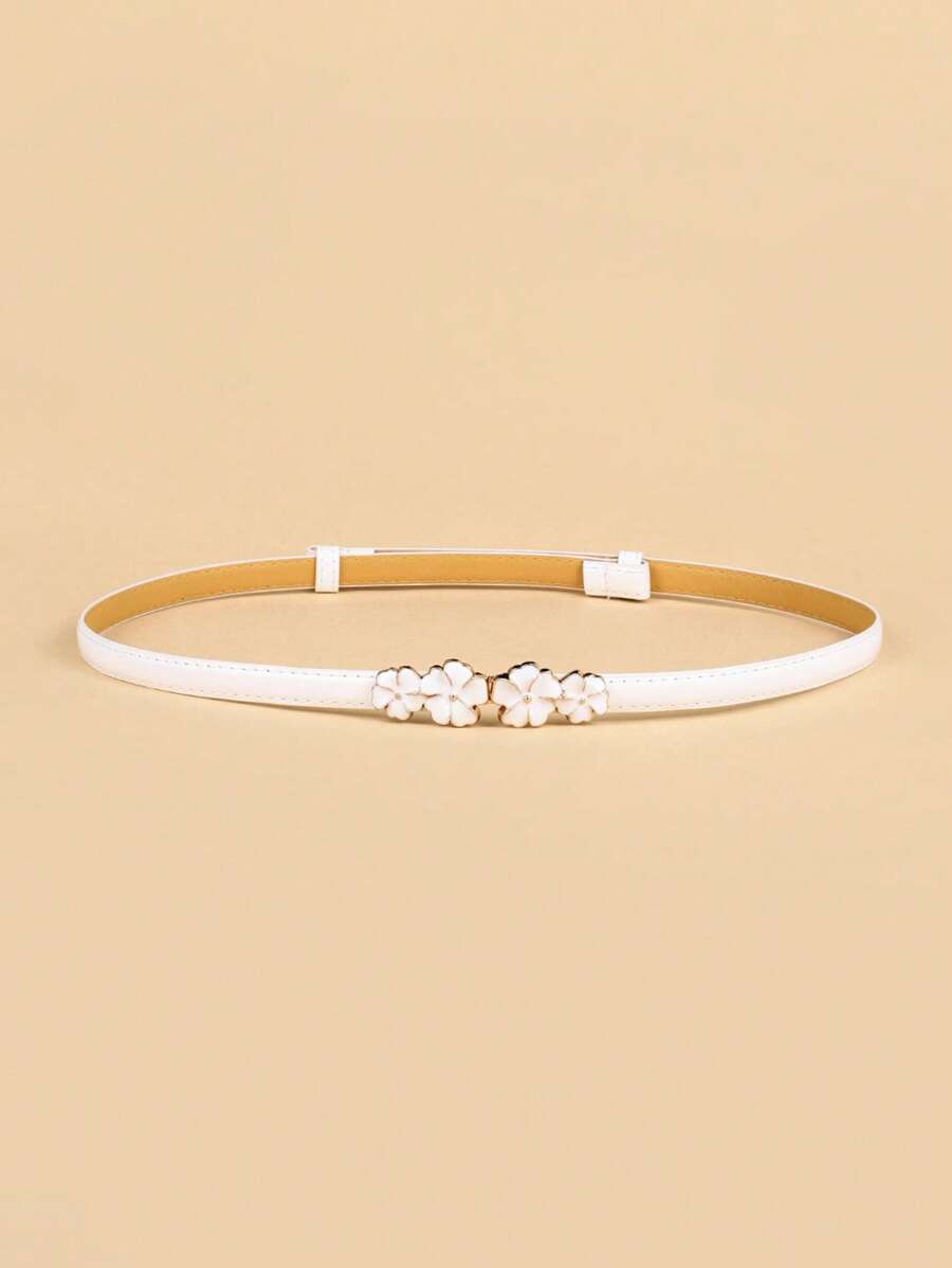 1 Peça Cinto de Cintura Ajustável de Metal com Flor de Lótus, Acessório de Moda para Uso Diário, Festivais, Casamentos, Festas, Adequado para Crianças