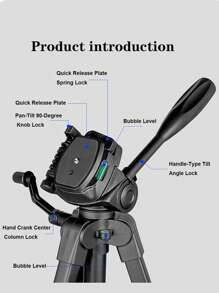 FB Fengbiao FB Lightweight Camera Tripod With Phone Holder, Suitable For DSLR, Mirrorless Cameras, Live Streaming, Outdoor Photography, Portable And Stable Tripod Stand