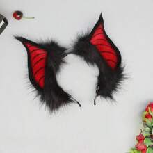 Cosplay Prop Performance Accessory Bat Ear Headband, Realistic Halloween Party Masquerade Hair Hoop Headpiece