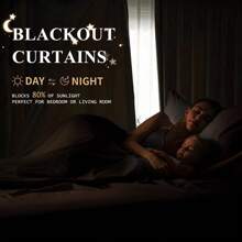 Ystyle Curtains Set Of 2, Blackout Curtains, Opaque Curtains With Eyelets, Thermal Curtain Living Room, Soundproof Curtain, Thermal Curtain Cold Protection - 綠色 - 查看 5