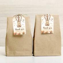 50 chiếc thẻ gấu cảm ơn vì đã ăn mừng cùng chúng tôi - Thẻ gấu mừng em bé chào đời Thẻ quà tặng Nhãn giấy Gói quà Thẻ treo Thẻ cảm ơn cho tiệc cưới, tiệc sinh nhật, tiệc mừng em bé chào đời - Nhiều màu - Xem 12