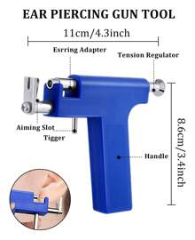 Haiwess 33PCS Professional Ear Piercing Kit  And 4pcs Disposable Self-Piercing Kit,Easy To Operate With Built-In Nose Staple, Convenient For Home Use, Unscented, And Hygienic Piercing Experience,Valentine's Day Gifts For Men And Women.