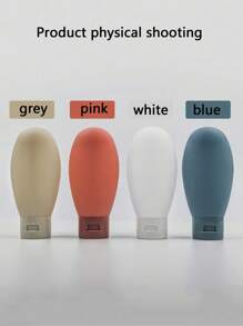 1/4pcs (Four-Color) Refillable Silicone Travel Bottles Leak-Proof Squeezable Silicone Travel Size Containers, Silicone Travel Bottle Set For Filling Cosmetic Shampoo Liquids, Leak-Proof Refillable Containers, Practical Travel Bottle Set, Travel Toiletry Bottle Shampoo Travel Container Travel Shampoo Container PP Lotion Bottle, Travel Essentials Home Bathroom Decor Fall Decor Back To School - Multicolor - View 2