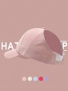 Casquette de baseball pour enfants pour le printemps et l'été, casquette de baseball à sommet vide pour filles, chapeau de soleil avec protection UV pour queue de cheval, chapeau de soleil pour le printemps et l'automne pour les activités de plein air quotidiennes, pour enfants de 3 à 10 ans