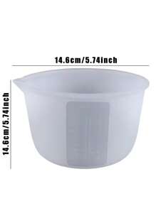 100ml-600ml Siliconen Maatbeker Transparant Met Schaal Scheidingsbekers DIY Cake Epoxyhars Sieraden Maken Gereedschap