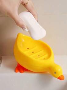 1 Pack Cartoon Cat Plastic Soap Box Creative Cute Bathroom Soap Box Stand Bathroom Drain Soap Box Holder