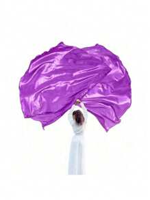 Praise Dance Worship Flag With Flexible Pole, Semi-Circular Worship Angel Wing Flag, Suitable For Dance Church, 1 Flag + 1 Telescopic Pole