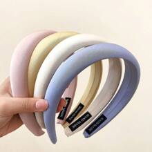 缎面发箍~高颅顶宽边甜美漂亮发箍春夏新款发卡发饰 - 彩色 - 查看 9