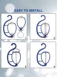 3pcs Wig Stand/Holder, Hanging Wig Display & Storage Rack
