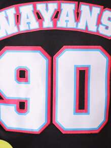 Basketballtrikot im Filmstil mit Stickerei, 90er Jahre Hip Hop Bekleidung für Herren, Basketballweste