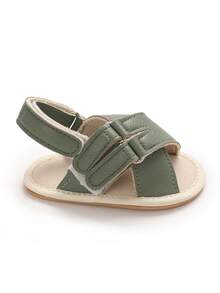 Sandálias de Verão Antideslizantes e Macias para Bebês, Sapatos Pré-Andadores para Bebês