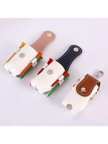 1pc Colorblock Golf Bag Outdoor Waist Hanging Keychain Golf Mini Waist Pack Portable Golf Protection Bag - Multicolor - View 5