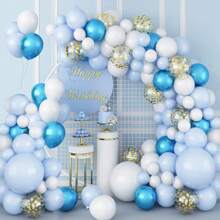 Kit Suporte de Balão Dourado de 8FT & 5FT, Suporte de Arco de Balão Dobrável Livremente, Suporte de Arco Metade com Base para Casamento, Aniversário, Formatura e Mais