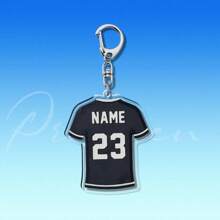 Soccer Jersey Custom Acrylic Keychain Sports Fans Gift For Kids Sports Sports Team Gift Custom Keychain Bag Tag,Unique Double-Sided Design, Suitable For Fans' Personalized Decoration Keychain Pendant, Birthday Custom Gift, Christmas Custom Gift