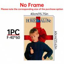 1/6Pcs Home Alone - Movie Posters Wall Arts - 90's Movie Posters - Canvas Wall Decorate - Home Alone Movie Poster For Living Room Bedroom Decor Gifts Birthday Graduation