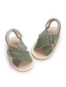Sandálias de Verão Antideslizantes e Macias para Bebês, Sapatos Pré-Andadores para Bebês