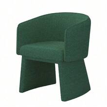 Modern Style Simple And Elegant Chair, Green Leisure Chair, Suitable For Dining/Bedroom/Living Room/Reception Desk (Assembly Required)-Green - Green - View 7