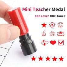 1pc Teacher's Encouragement Stamp - Motivational Classroom Reward & Feedback Stamp, Motivating Rating Stamp Set, Designed For Educators, ABS Material, Self-Inking