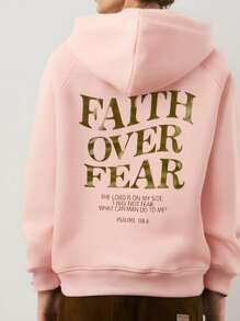 2 Colors To Choose From, Carbon Black And Watermelon Pink, Faith Over Fear Christian Hoodie Christian Hoodie Jesus Hoodie Bible Poetry Shirt Unisex Aesthetic Clothing Is The Perfect Choice For Fall And Winter Gifts
