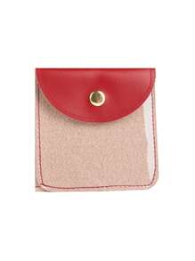 Transparent Single-Sided PU Leather Jewelry Bag For Rings, Pendants, Necklaces, Earrings Storage, Dust Proof Jewelry Pouch Gifts Women Girls